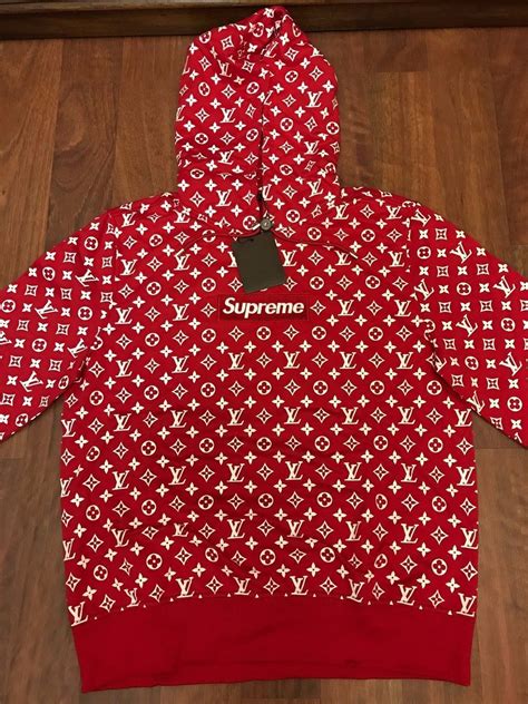 lv supreme pattern|supreme x louis vuitton hoodie.